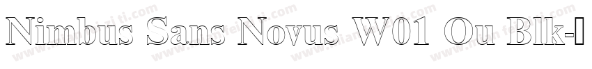 Nimbus Sans Novus W01 Ou Blk字体转换
